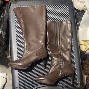 Rockport Dark Brown Heeled Boots